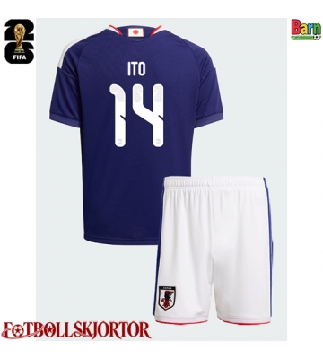 Japan Junya Ito #14 Hemmakläder Barn VM 2026 Kortärmad (+ Korta byxor)